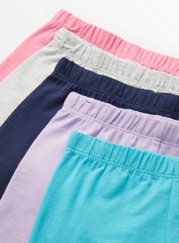 Buy Bright Plain Cycling Shorts 5 Pack 1 2 years Skirts and shorts Argos